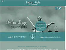 Tablet Screenshot of bishopandlight.co.uk